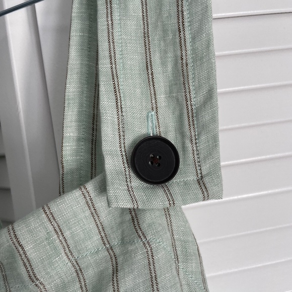 Everlane The Apron Linen Tan in Mint Green- Size 0- BRAND NEW - Picture 7 of 9